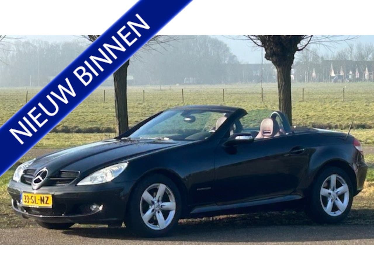 Mercedes-Benz SLK-klasse - 200 K. AUTOMAAT 97.000KM!! NL AUTO!! AIRCO, NAVIGATIE, LEER, STOELVERWARMING, NEKVERWARMIN - AutoWereld.nl