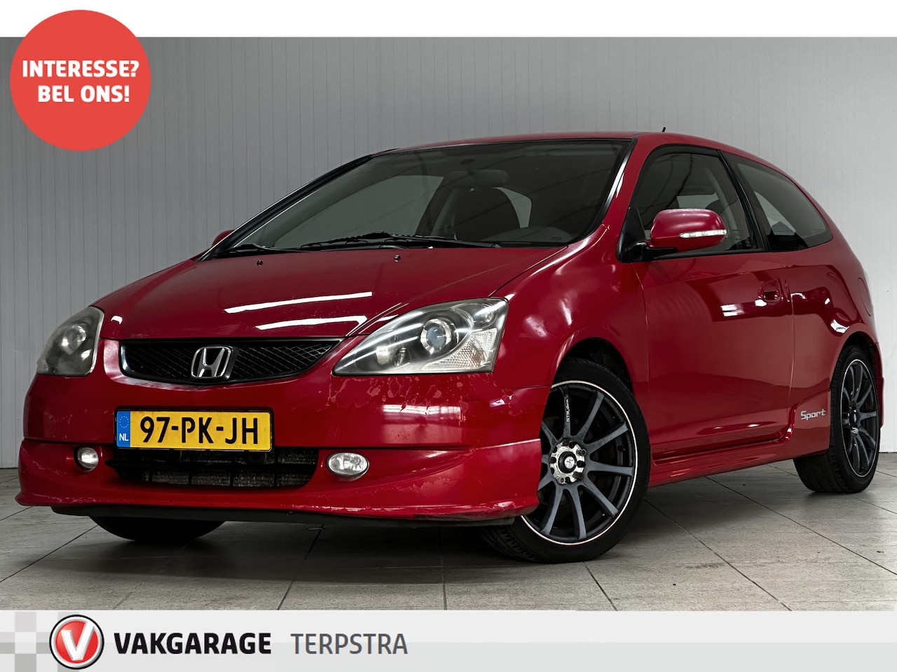 Honda Civic - 1.6i VTEC BAR Sport/ 17'' LMV/ Sportpakket/ Sportstoelen/ Airco/ C.V. Afstand/ Elek. Ramen - AutoWereld.nl