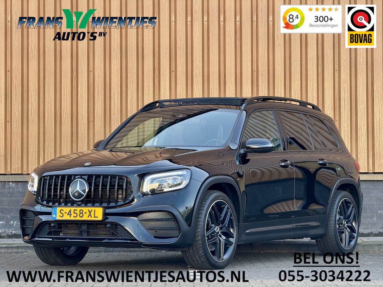 Mercedes-Benz GLB - 250 4MATIC Premium Plus 7p. | AMG Pakket | Panoramadak | Burmester | Elektrische Trekhaak - AutoWereld.nl