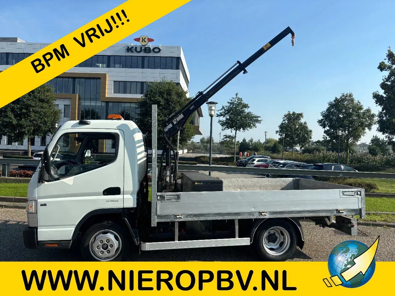 Fuso Canter - Openlaadbak Automaat HIAB 008T Kraan 145.000KM - AutoWereld.nl