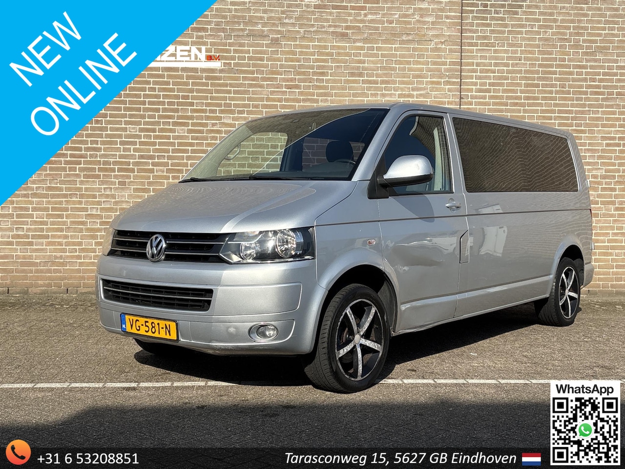 Volkswagen Transporter - 2.0 TDI L2H1 DC Comfortline | Airco | Navi | PDC | € 8950,- NETTO - AutoWereld.nl