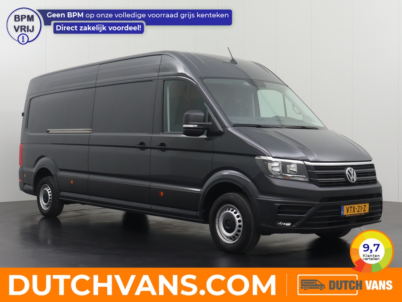 Volkswagen Crafter - 2.0TDI 140PK DSG Automaat L4H3 Highline | Navigatie | Camera | 3-Persoons | Betimmering - AutoWereld.nl