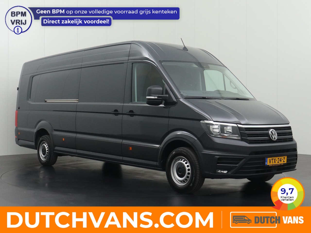 Volkswagen Crafter - 2.0TDI 140PK DSG Automaat L5H3 Highline | Navigatie | Betimmering | Camera | 3-Persoons - AutoWereld.nl