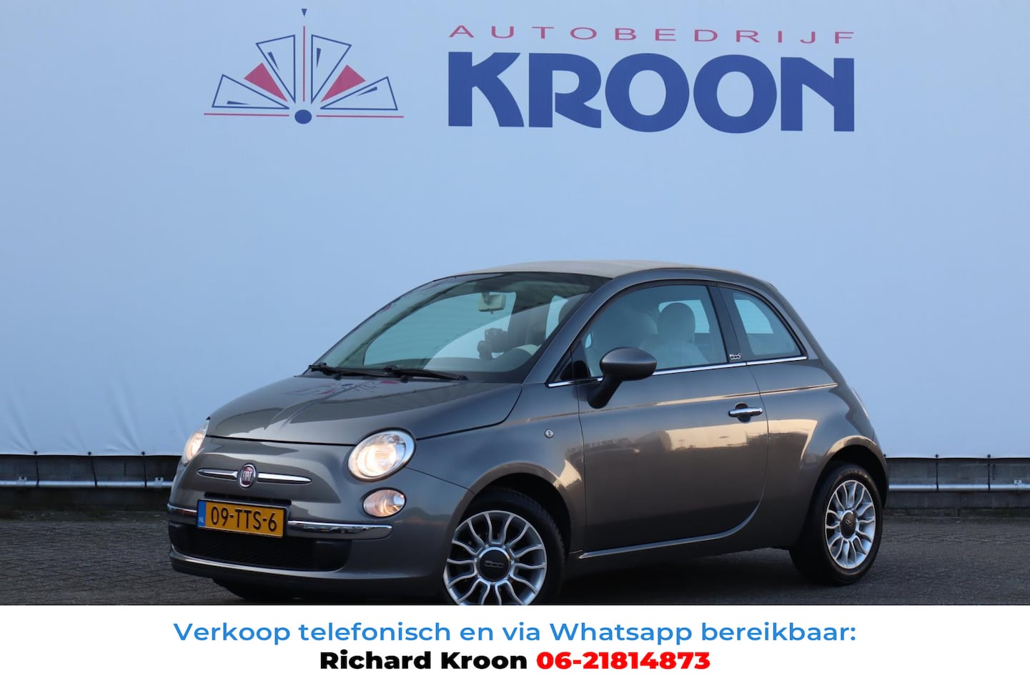 Fiat 500 C - 1.2 Lounge 1.2 Lounge, Cabrio, Automaat, Half leder - AutoWereld.nl