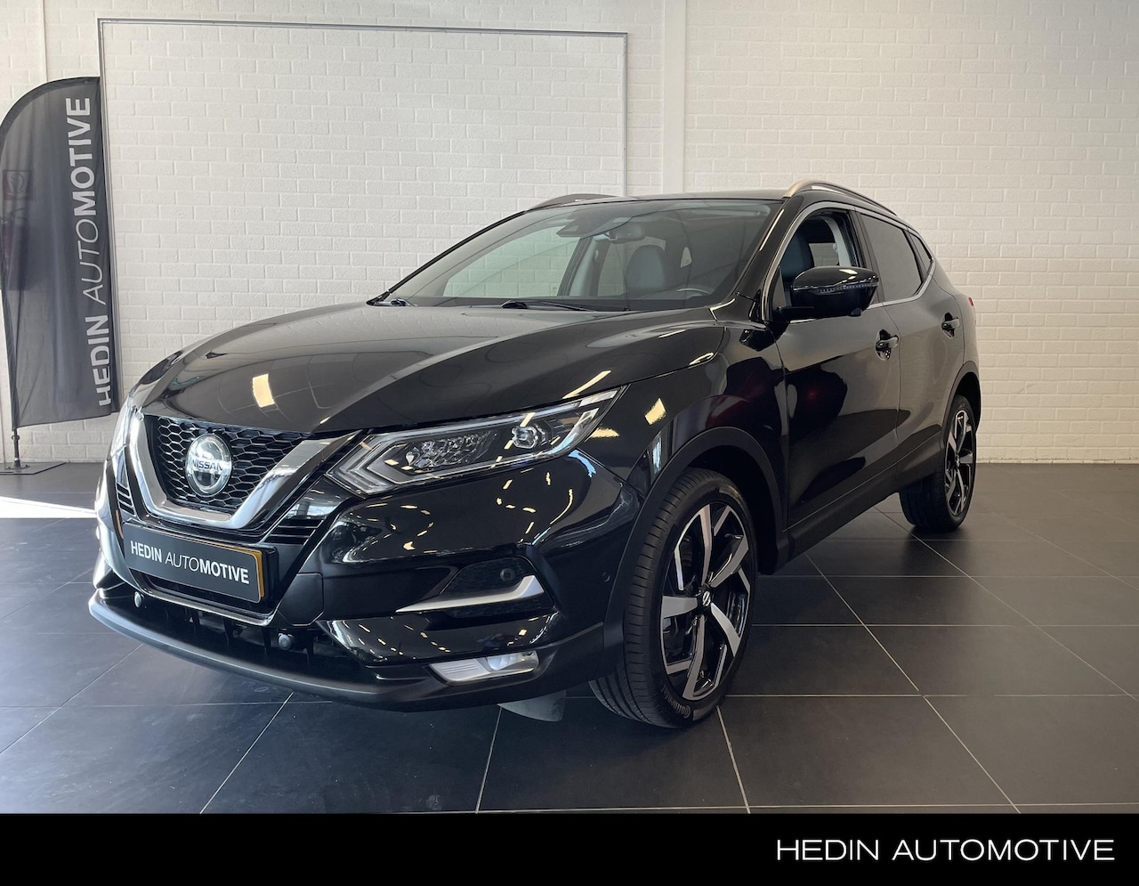 Nissan Qashqai - 1.3 DIG-T Tekna |Automaat|Leerpakket|LMV|Pan.Dak|Verwarmde Stoelen|RondomCamera| - AutoWereld.nl