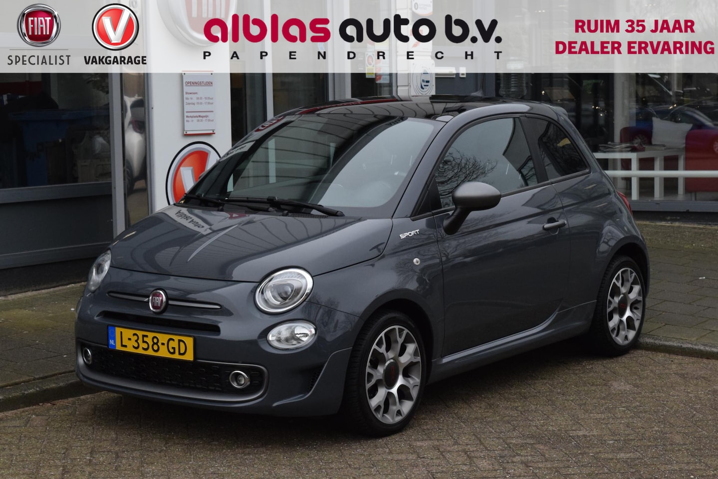 Fiat 500 - 1.0 Hybrid Sport|Pano|Cruise|Nav|PDC|16" - AutoWereld.nl