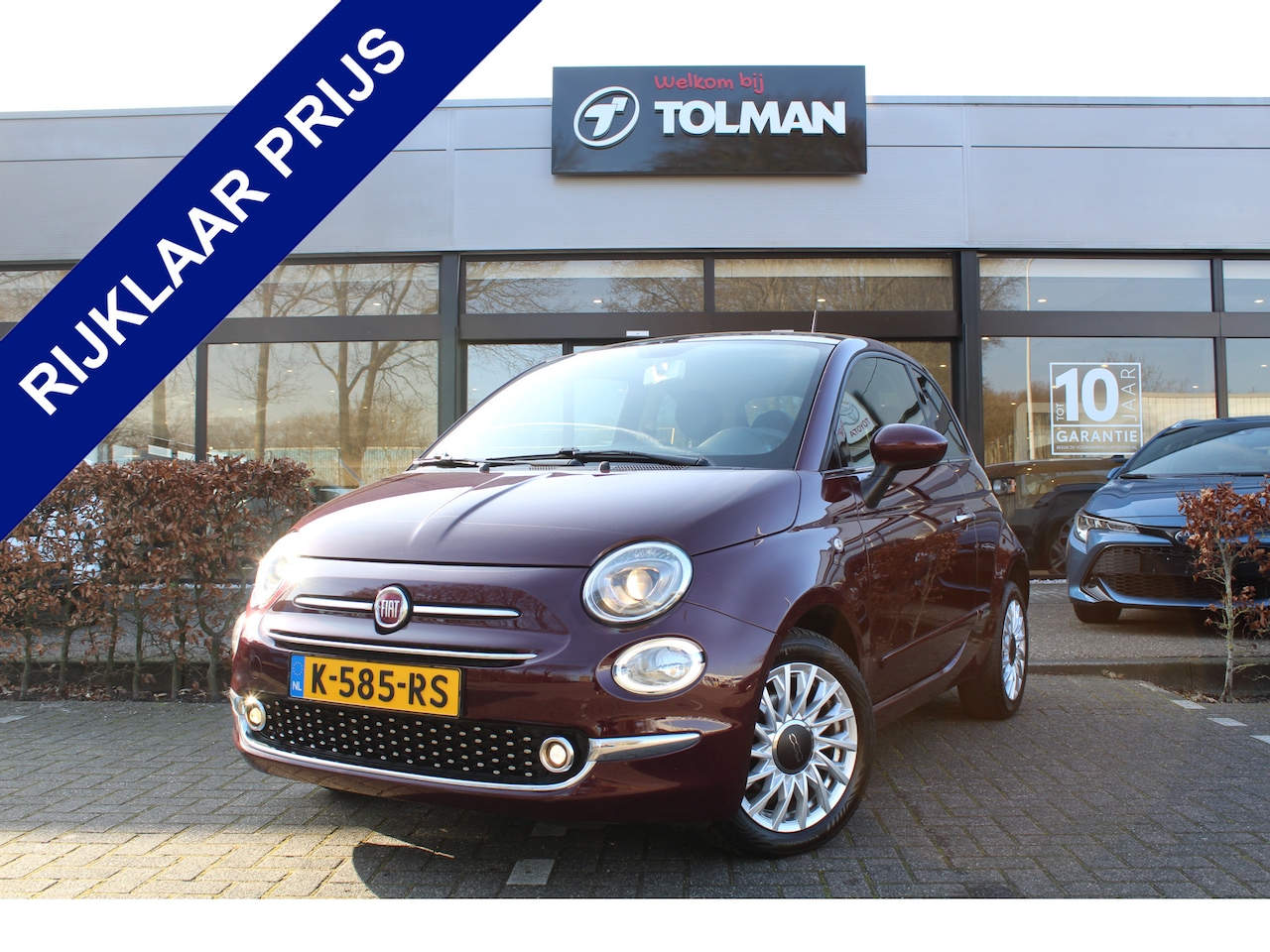 Fiat 500 - 1.2 Lounge | Rijklaar | PDC | Airco | Panoramadak | Radio/USB/AUX/Bluetooth | LMV - AutoWereld.nl