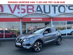 Nissan Qashqai - 1.3 DIG-T TEKNA 140PK LED NAVI TREKHAAK CAMERA AIRCO