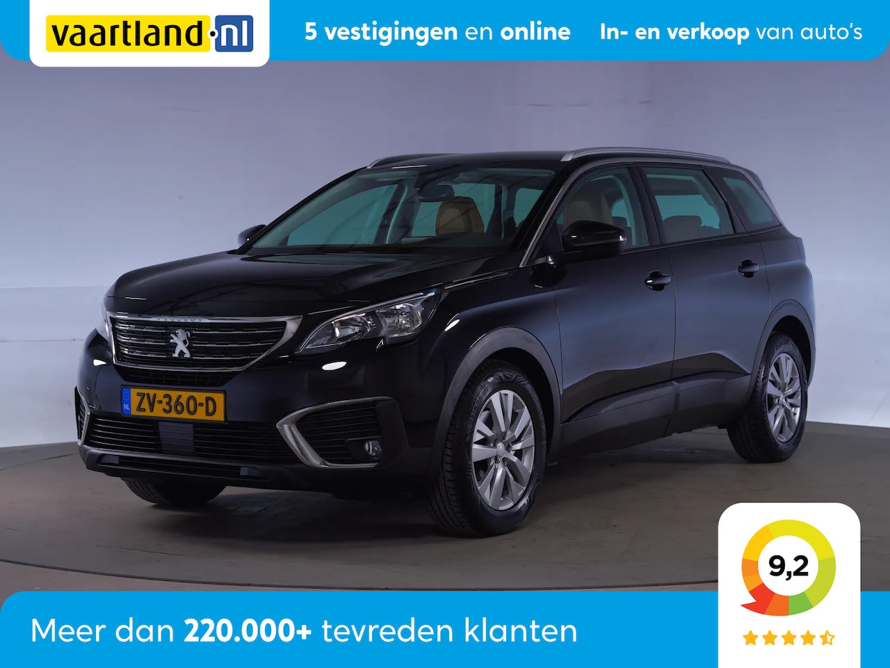 Peugeot 5008 - 1.2 PureTech Executive 7 pers. [ Leder Navi Stoelverwarming ] - AutoWereld.nl