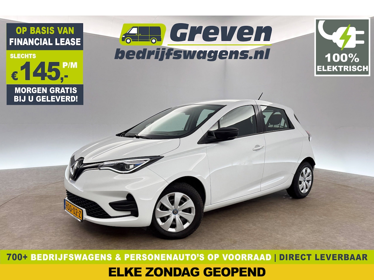 Renault Zoe - Life 52 kWh Huur Accu | Elektrisch | LED Airco Cruise Carplay Virtual DAB+ Stoelverwarming - AutoWereld.nl