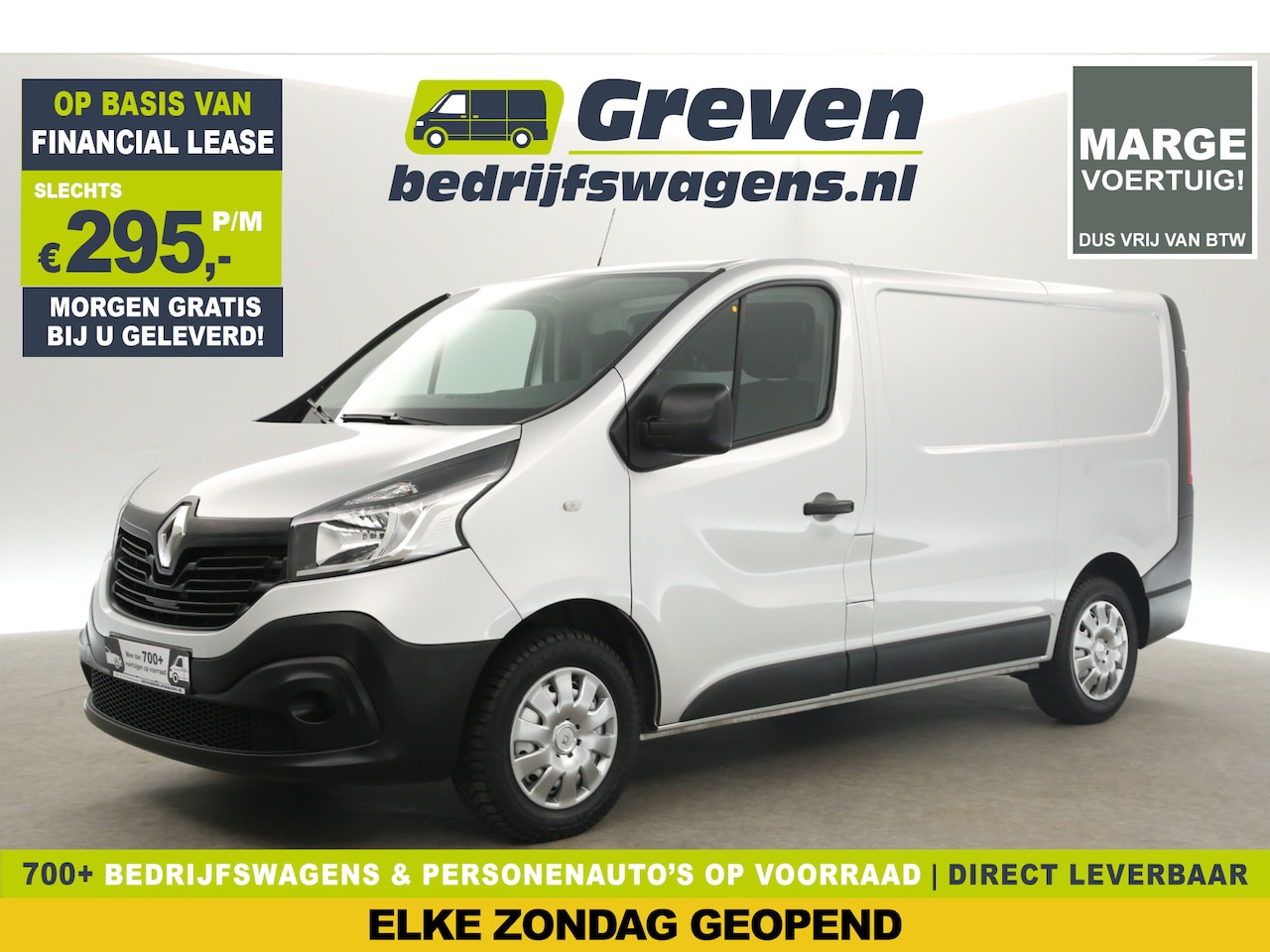 Renault Trafic - 1.6 dCi T27 L1H1 | MARGE! | Airco Cruise Navigatie Parkeersensoren Elektrpakket Schuifdeur - AutoWereld.nl