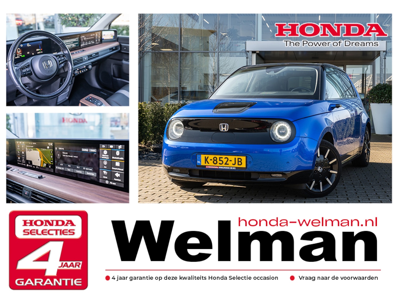 Honda e - ADVANCE 17" - 100% ELEKTRISCH - LEDER - AutoWereld.nl