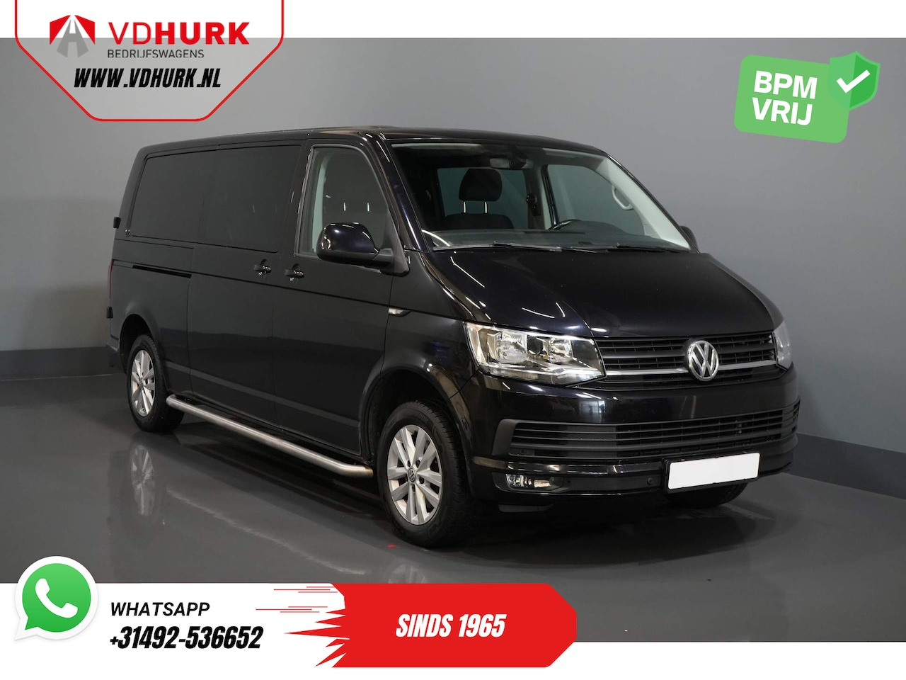 Volkswagen Transporter - 2.0 TDI L2 DC Trendline Dubbel Cabine/ Sidebars/ Rearbar/ Navi/ Carplay/ PDC/ LMV/ Cruise/ - AutoWereld.nl