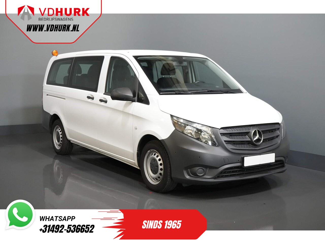 Mercedes-Benz Vito Tourer - 110 CDI L2 € 35.234,- incl. BTW/BPM Combi/ Kombi/ 9 Pers./ 9P/ 9 Persoons/ Navi/ Cruise/ P - AutoWereld.nl