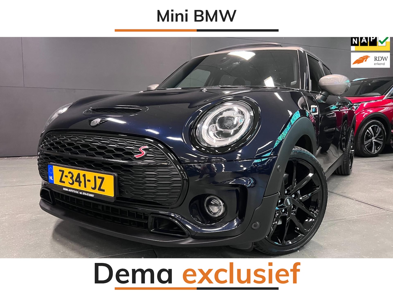 MINI Clubman - 2.0 Cooper S JCW-PAKKET NAVI/PANO/CARPLAY/H-KARDON/DAB/// - AutoWereld.nl