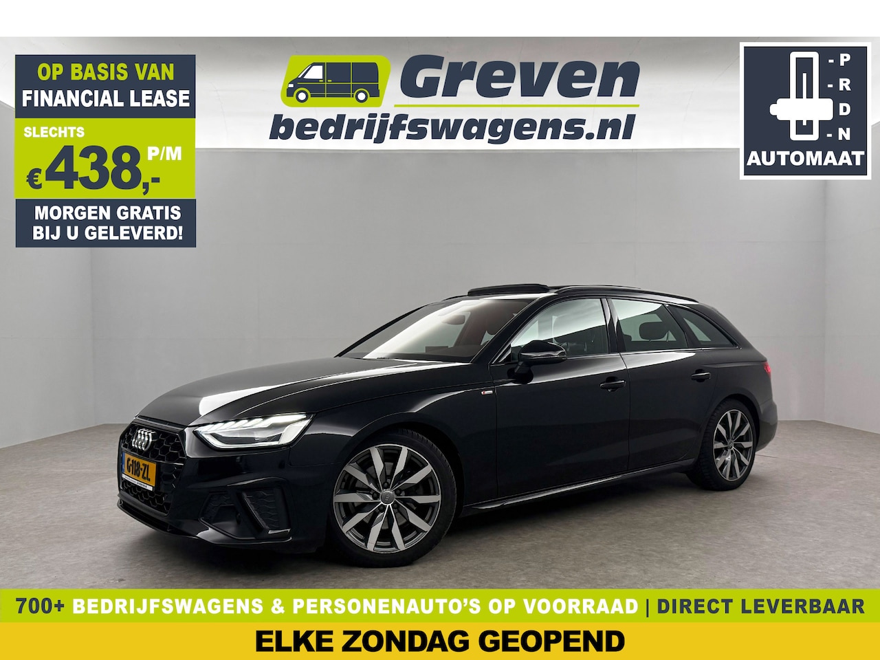 Audi A4 - 35 TFSI S line 150PK Pano Carplay Clima Cruise LED Sfeer Navi Virtual 18"LMV Parkeersensor - AutoWereld.nl