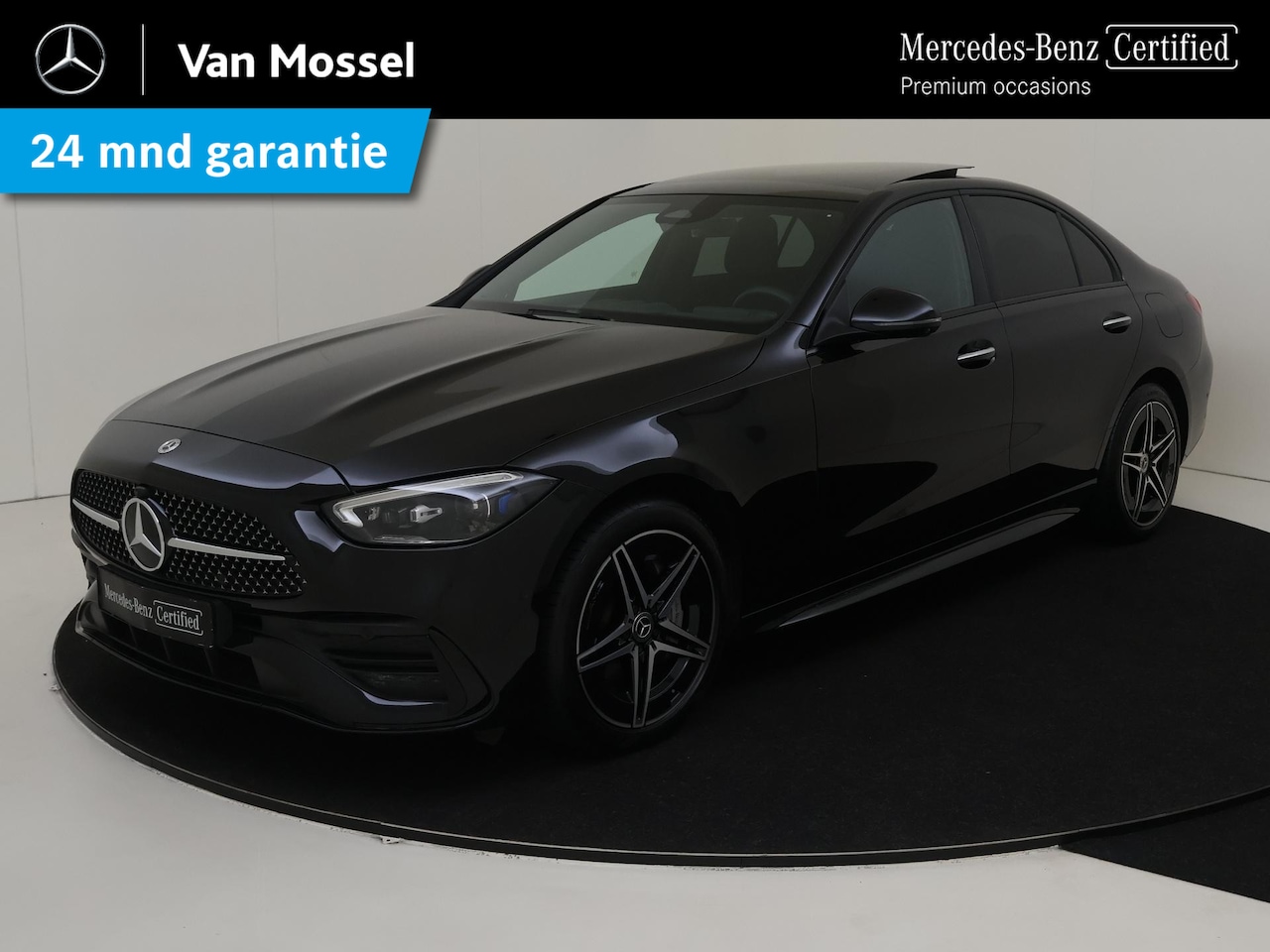 Mercedes-Benz C-klasse - 300 e AMG Line / Stoelverwarming / 360Graden-Camera / Panaroma-schuifdak / Winterpakket / - AutoWereld.nl