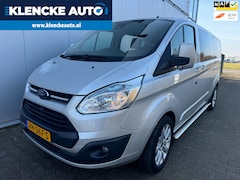 Ford Transit Custom - 290 2.2 TDCI Limited VERLENGD Airco Leer Navi Trekhaak 5-persoons KEURIG NW APK