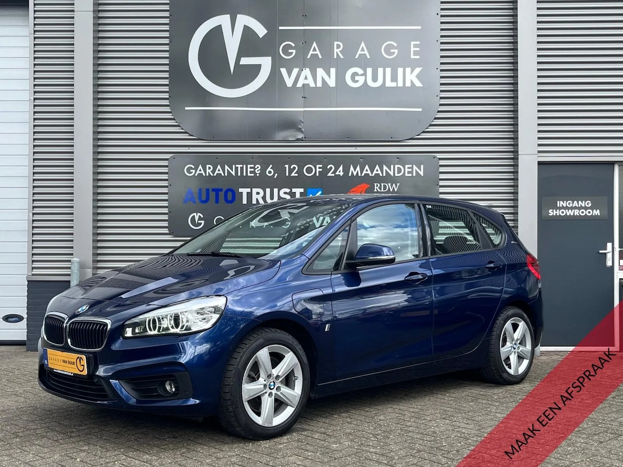 BMW 2-serie Active Tourer - 225xe 136PK Hybrid Automaat Navi,Clima,Cruise,Stoelverw.,Keyless,Xenon,Stuurb.,Isofix,Blue - AutoWereld.nl