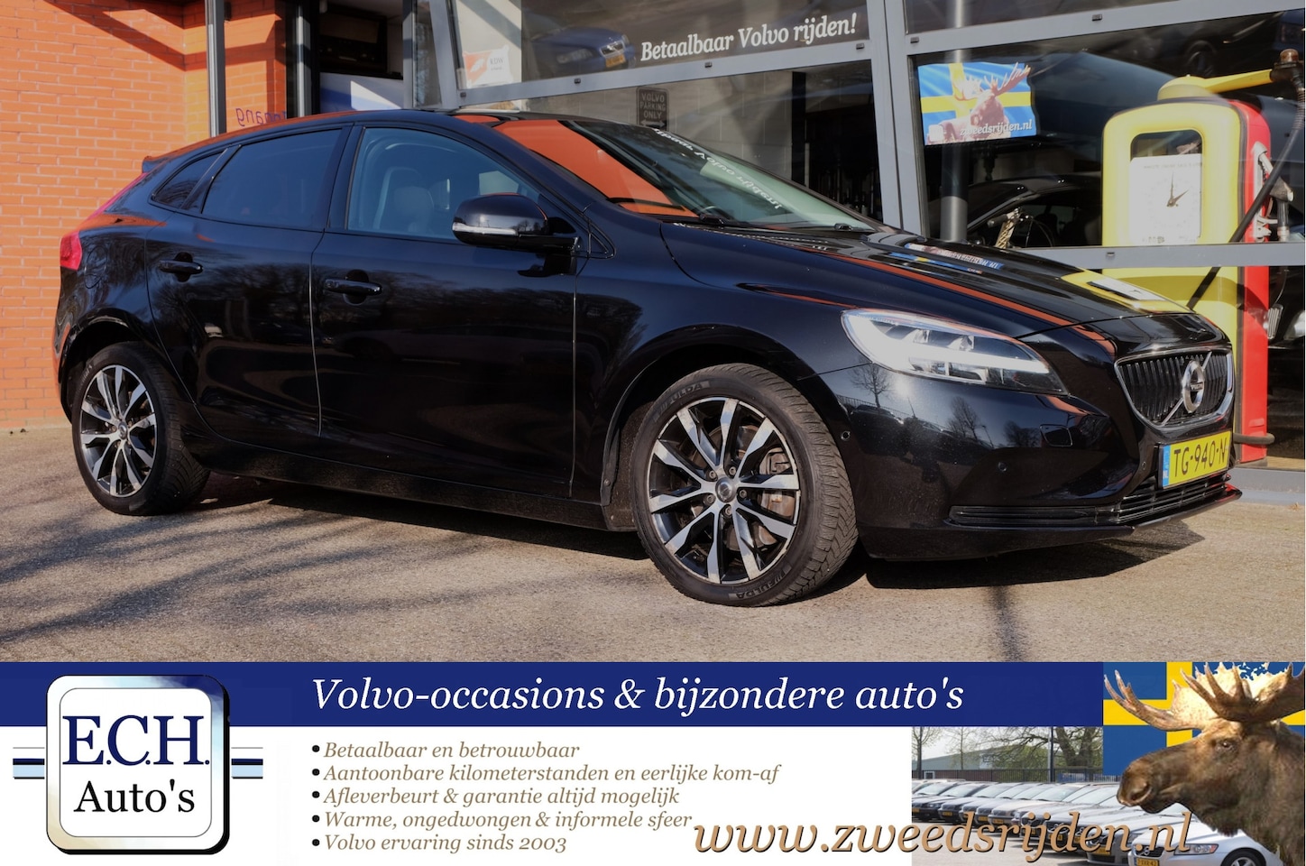 Volvo V40 - T3 152 pk Aut. Dynamic Edition, Panoramadak, Navi, DAB - AutoWereld.nl