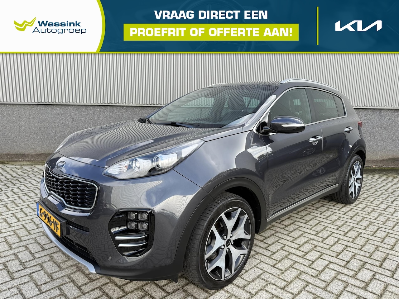 Kia Sportage - 1.6 T-GDI 177pk GT-Line Lederen bekleding | Panoramadak | Afn. trekhaak 1900kg| Navigatie - AutoWereld.nl