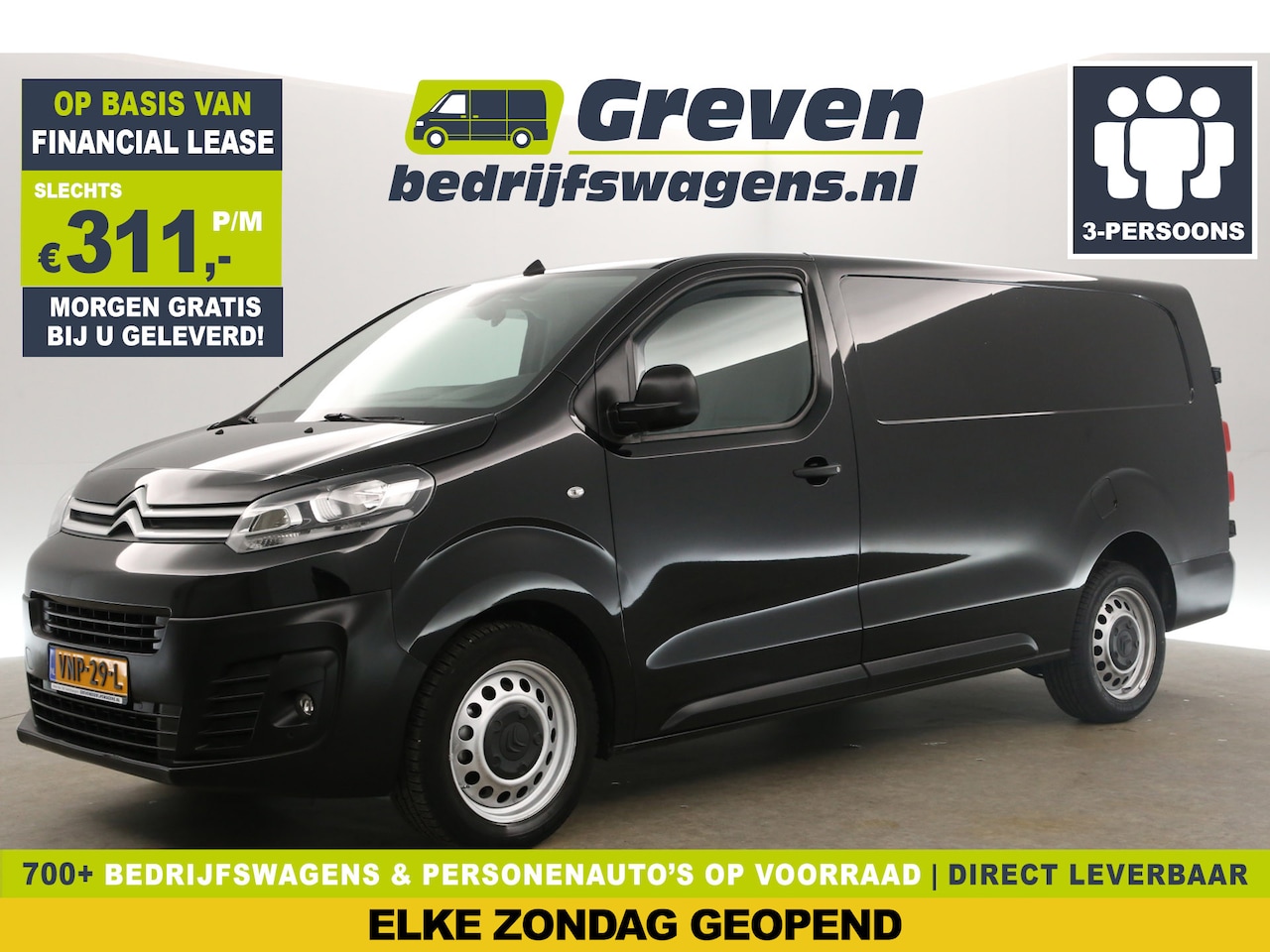 Citroën Jumpy - 2.0 BlueHDI L3H1 Airco Cruise Carplay PDC 3 Persoons LED Elektrpakket - AutoWereld.nl