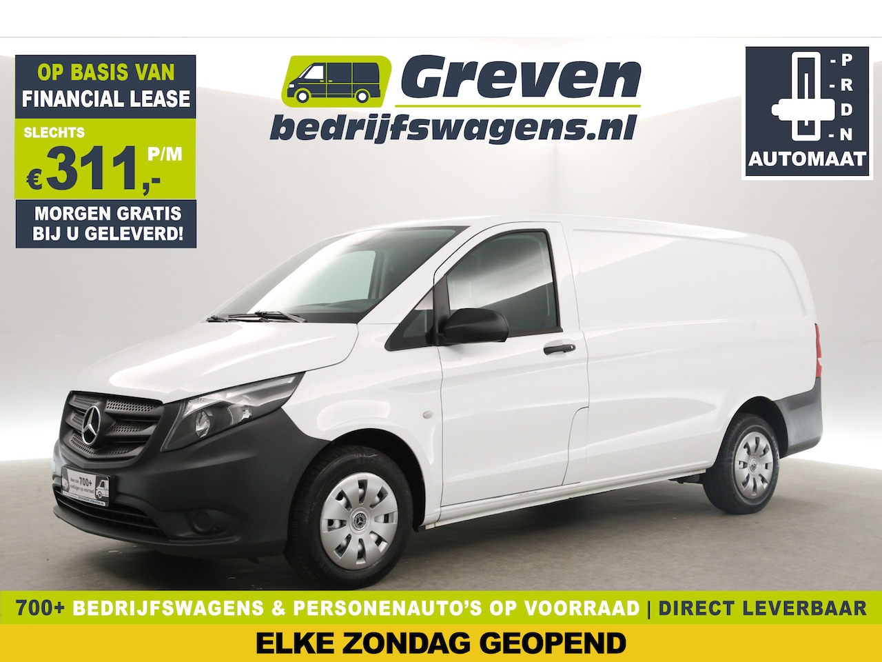 Mercedes-Benz Vito - 114 CDI Lang Automaat Airco Cruise Trekhaak Stoelverwarming 3 Persoons - AutoWereld.nl