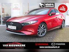 Mazda 3 - 3 Skyactiv-X 180pk Aut Luxury| HUD| LEDER| CAM| STUUR&STOELVERW.| ELEK. VERSTELBARE BEST.S