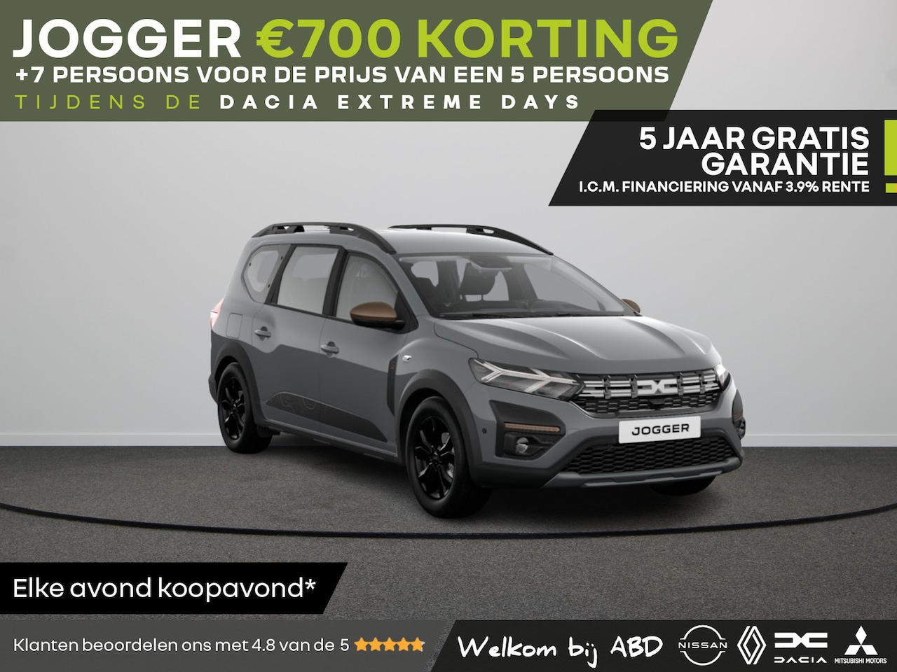 Dacia Jogger - TCe 100 ECO-G 6MT Extreme 7-zits | Achteruitrijcamera | Bekleding ‘Extreme’ met rode detai - AutoWereld.nl