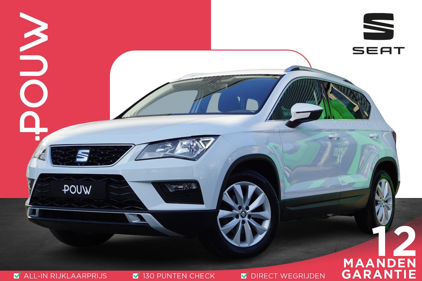 Seat Ateca - 1.0 EcoTSI 115pk Style | Achteruitrijcamera | PDC Achter | Climatronic | Navigatie - AutoWereld.nl