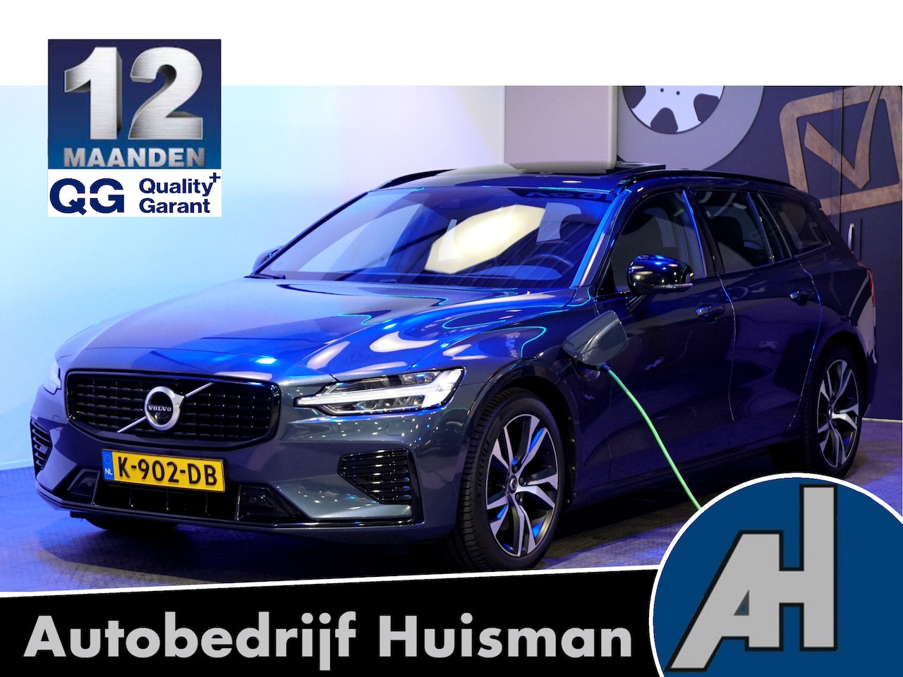 Volvo V60 - 2.0 T6 Recharge AWD 250kW/340pk Aut8 R-Design PANORAMADAK + HARMAN/KARDON + STOELMASSAGE + - AutoWereld.nl