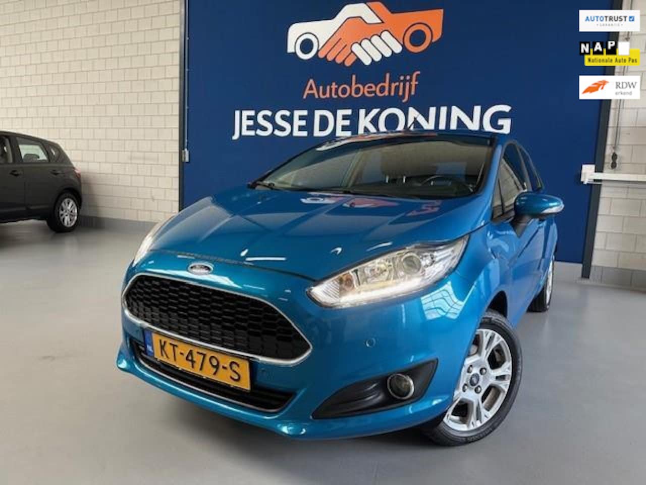 Ford Fiesta - 1.0 Style Ultimate 1.0 Style Ultimate,bj.2016,kleur:blauw,5 deurs,airco,navigatie,sportvelgen,APK 09/2025 en - AutoWereld.nl