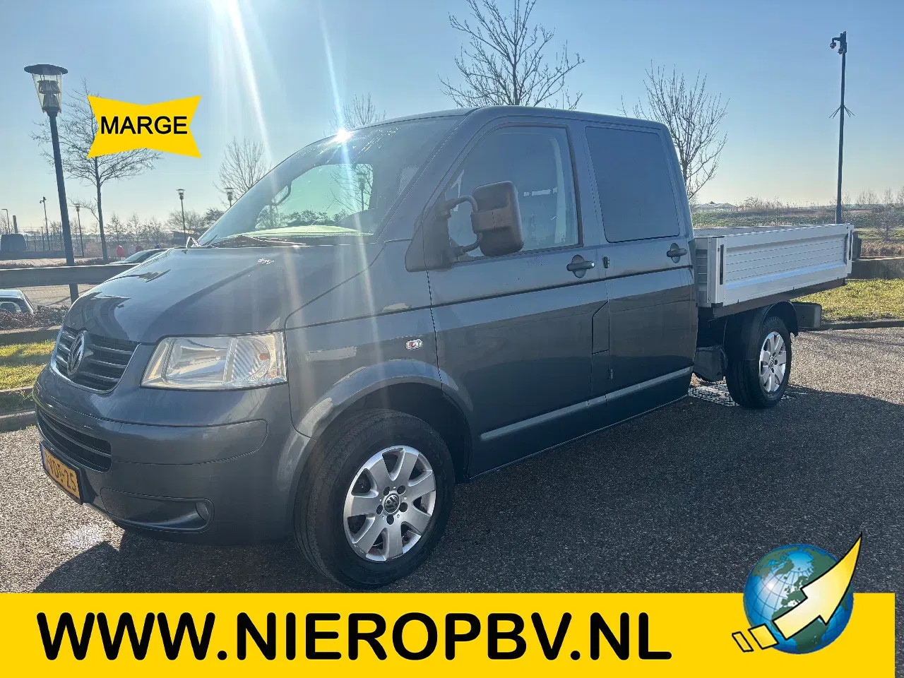 Volkswagen Transporter - 2.5TDI 340 Dubbelcabine Automaat Airco Trekhaak MARGE - AutoWereld.nl