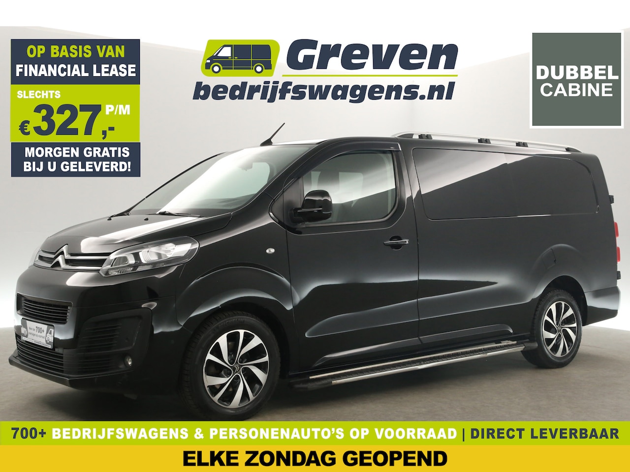 Citroën Jumpy - 2.0 BlueHDI L3H1 Dubbele Cabine | 6 Persoons | Automaat Airco Camera Carplay Cruise Head-u - AutoWereld.nl