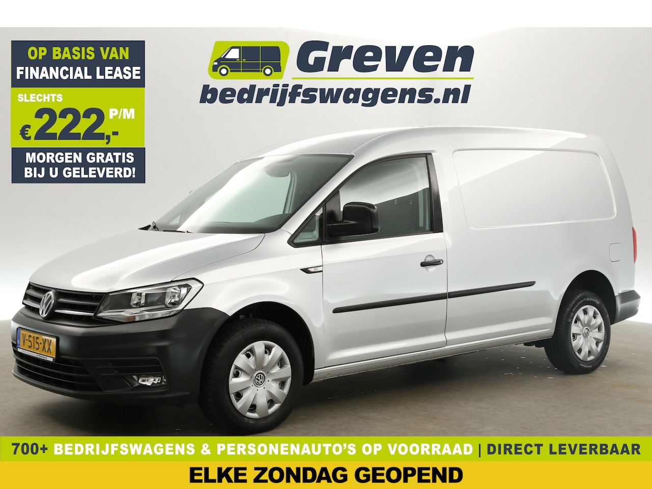 Volkswagen Caddy Maxi - 2.0 TDI L2H1 Airco Cruise Carplay Navigatie PDC Elektrpakket Trekhaak - AutoWereld.nl