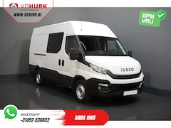 Iveco Daily - 35S16V 2.3 L3H2 155 pk Aut. DC Dubbel cabine BPM VRIJ 3.5T trekverm./ Climate/ Cruise/ Cam