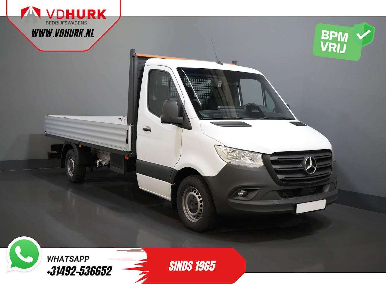 Mercedes-Benz Sprinter - 317 CDI Aut. L3 RWD BPM VRIJ/ Open Laadbak/ 3.5t Trekverm./ Camera/ MBUX/ Cruise - AutoWereld.nl