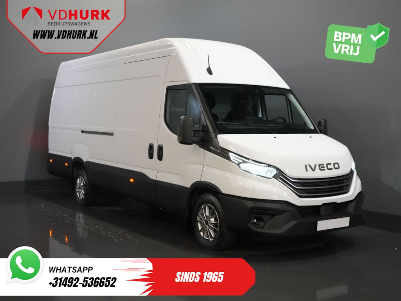 Iveco Daily - 35S18HV 3.0 180 pk Aut. L4H3 BPM VRIJ! LED/ Virtual Cockpit/ Adapt.Cruise/ Gev.stoel/ 270g - AutoWereld.nl