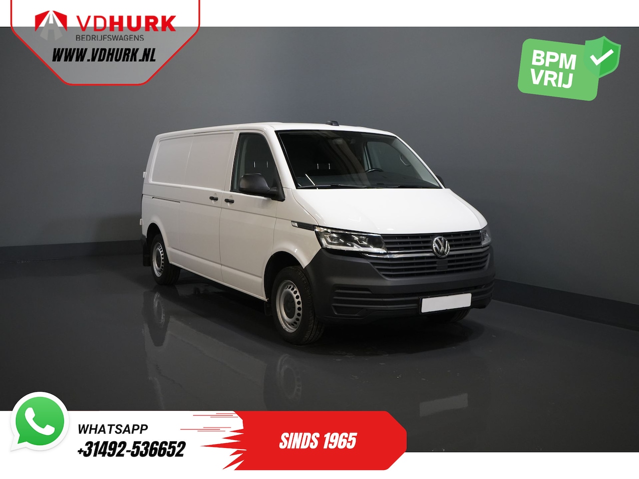 Volkswagen Transporter - Volkswagen Transporter T6.1 2.0 TDI 150 pk DSG Aut. L2 2x Schuifdeur/ LED/ Stoelverw./ Sta - AutoWereld.nl