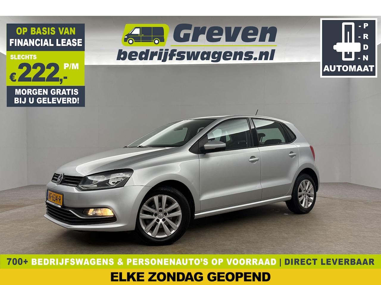 Volkswagen Polo - 1.2 TSI DSG Automaat Airco Cruise Bluetooth 15"LMV - AutoWereld.nl