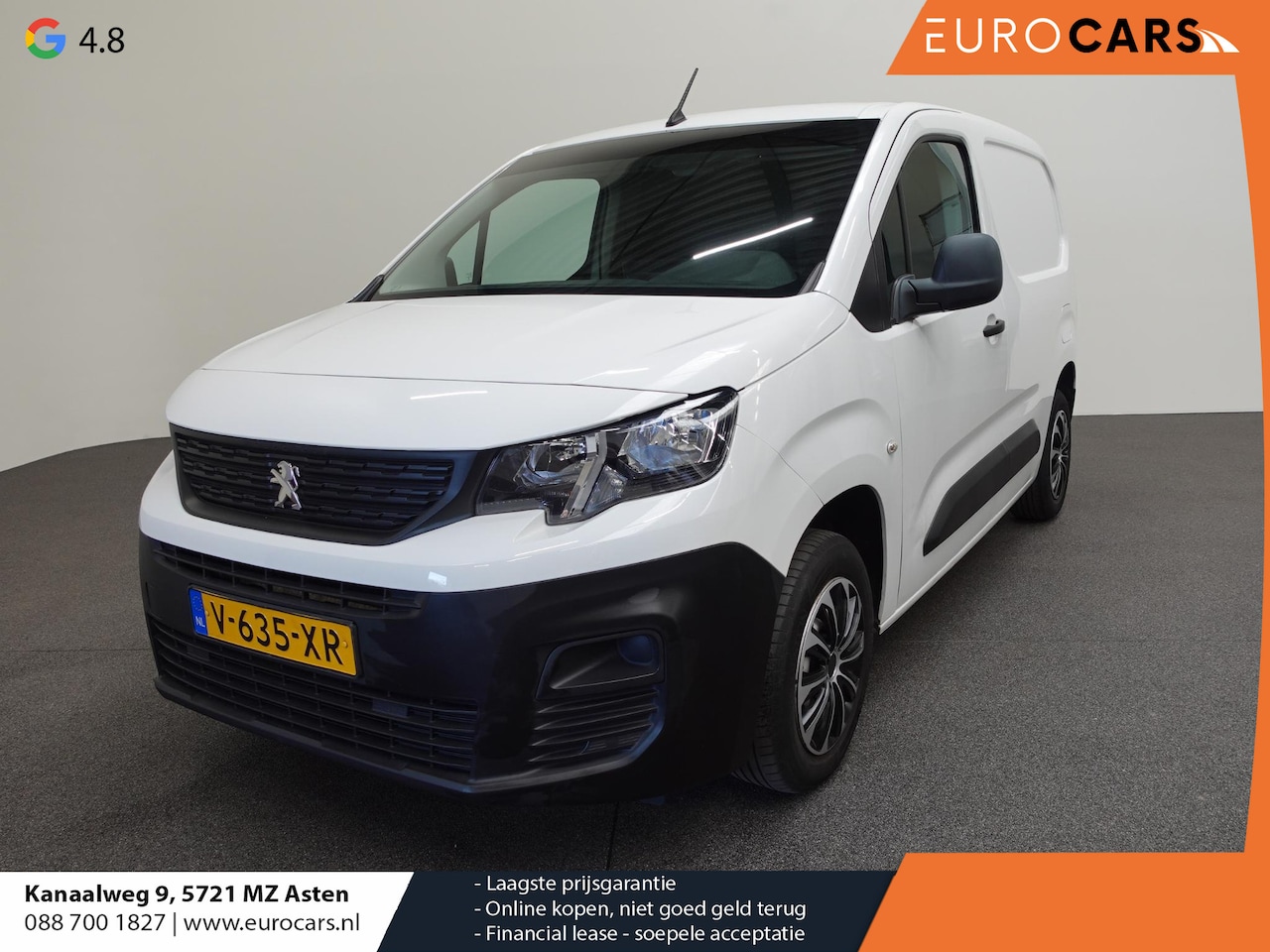 Peugeot Partner - 1.6 BlueHDI Pro Trekhaak Airco Cruise control Navigatie Euro6 - AutoWereld.nl