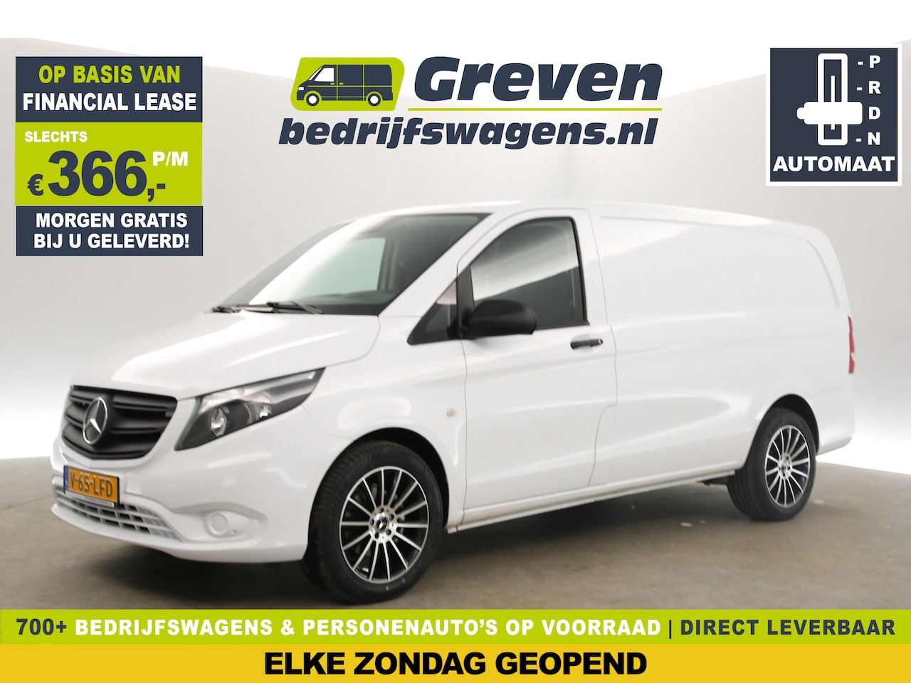 Mercedes-Benz Vito - 114 CDI Lang Automaat Airco Camera Carplay Cruise 3 Persoons 18"LMV Stoelverw. Trekhaak - AutoWereld.nl