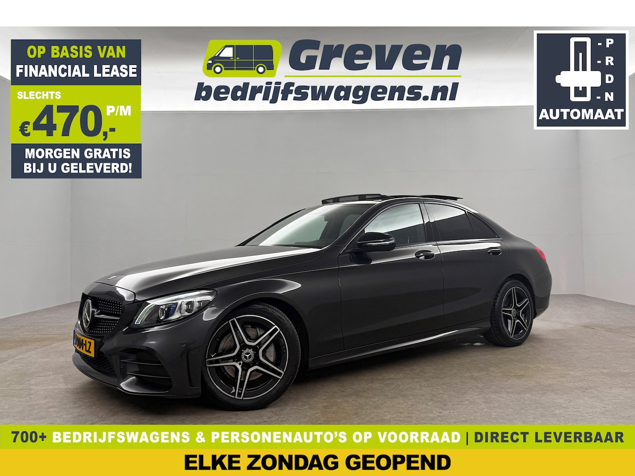 Mercedes-Benz C-klasse - 180 AMG 157PK Pano Sfeer LED Camera Carplay Virtual Cruise Clima Navi 18"LMV Stoelverwarmi - AutoWereld.nl