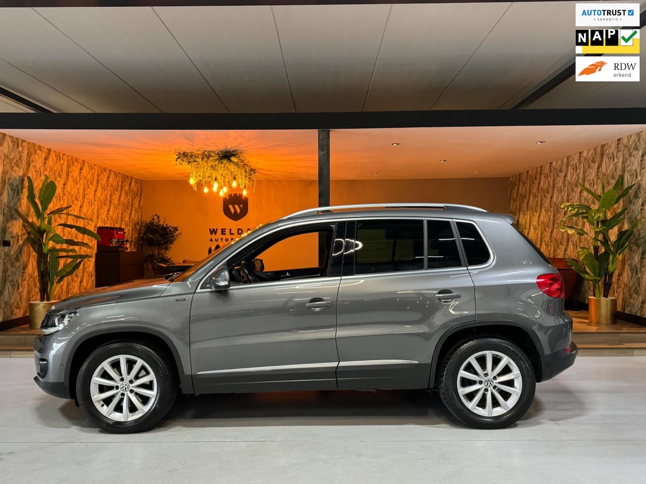 Volkswagen Tiguan - 1.4 TSI Sport&Style Garantie Camera PDC Cruise Clima Navi Stoelverwarming CarPlay Parkeerh - AutoWereld.nl