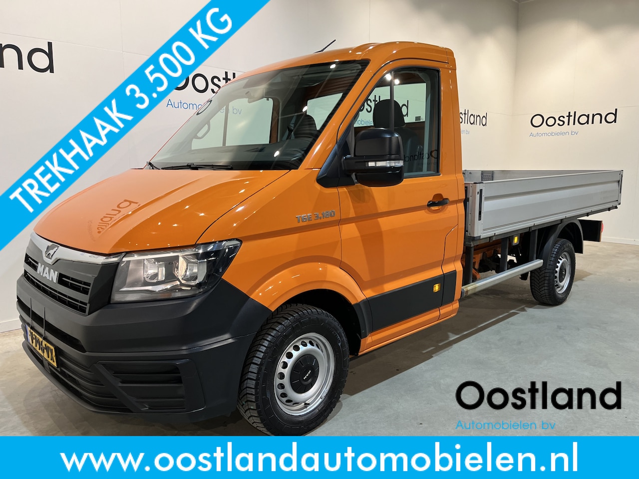 MAN TGE - 35 2.0 180 PK RWD Open Laadbak / Euro 6 / Trekhaak 3500 KG / Airco / Cruise Control / 3-Zi - AutoWereld.nl