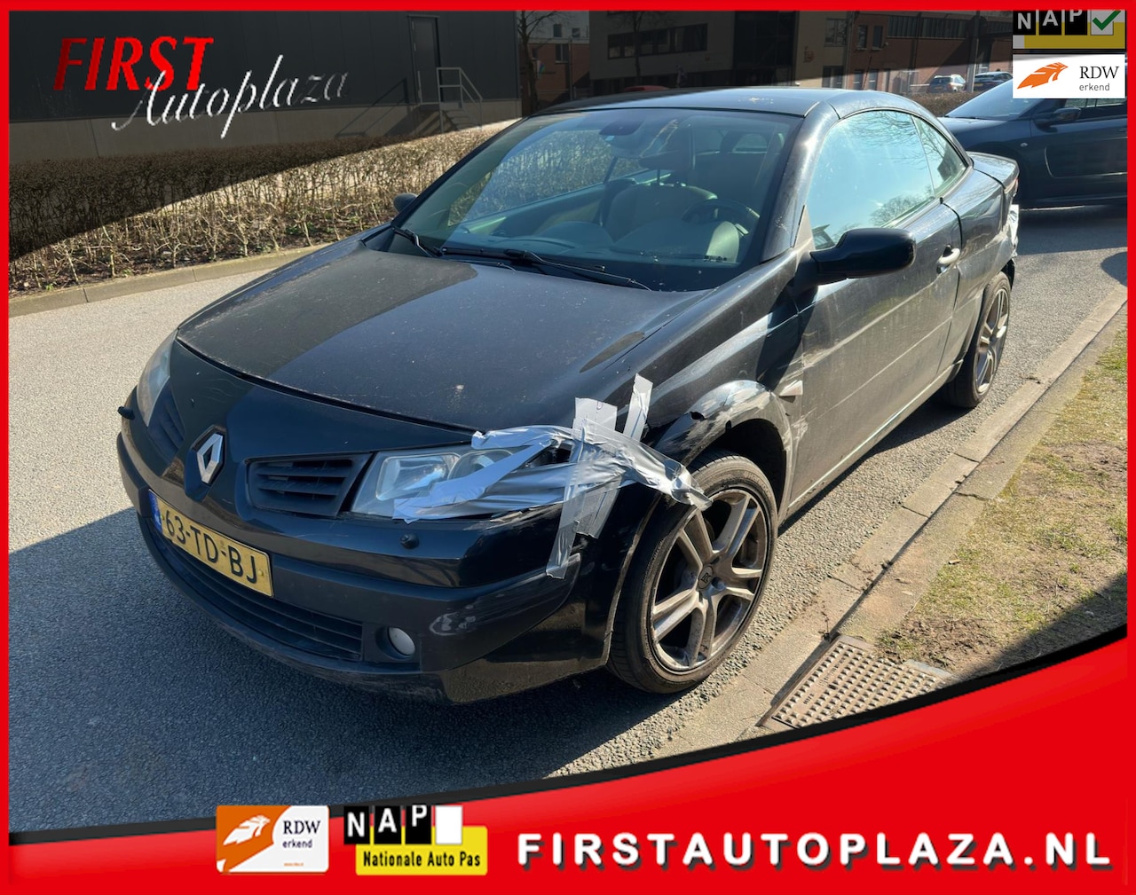 Renault Mégane coupé cabriolet - 2.0-16V Tech Line SCHADE !! - AutoWereld.nl