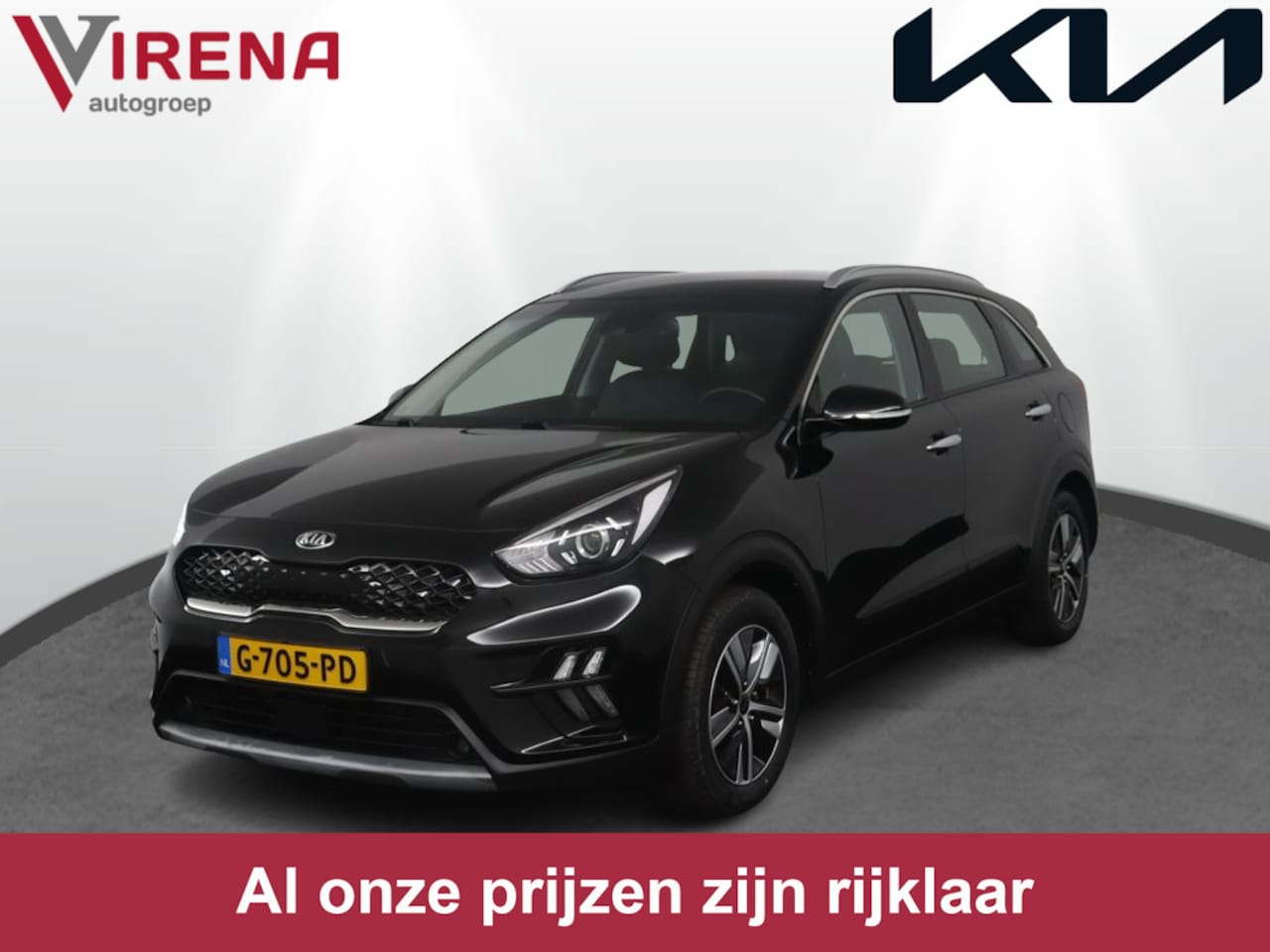 Kia Niro - 1.6 GDi Hybrid DynamicLine - Airco - Navigatie - Camera - Fabrieksgarantie t/m 6-11-2029 - AutoWereld.nl