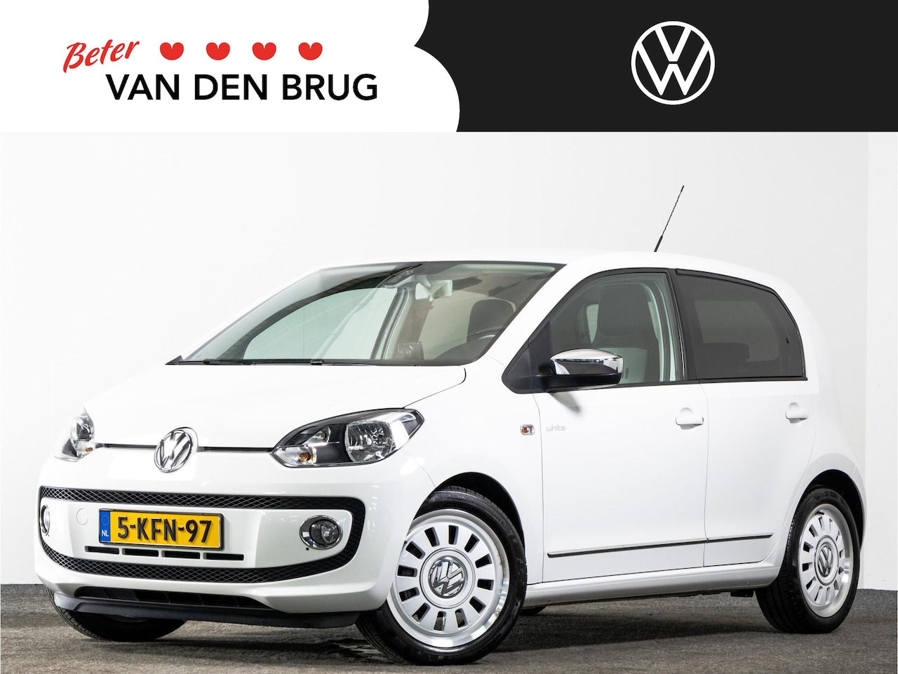 Volkswagen Up! - White Up! | Navigatie | Airco | 16 Inch Velgen | - AutoWereld.nl