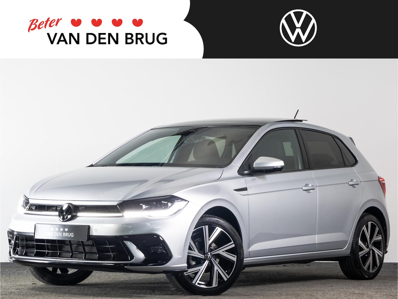 Volkswagen Polo - R-Line 1.0 TSI DSG AUTOMAAT I Led Matrix | Panoramadak I Stoelverwarming I 17" Bergamo | - AutoWereld.nl