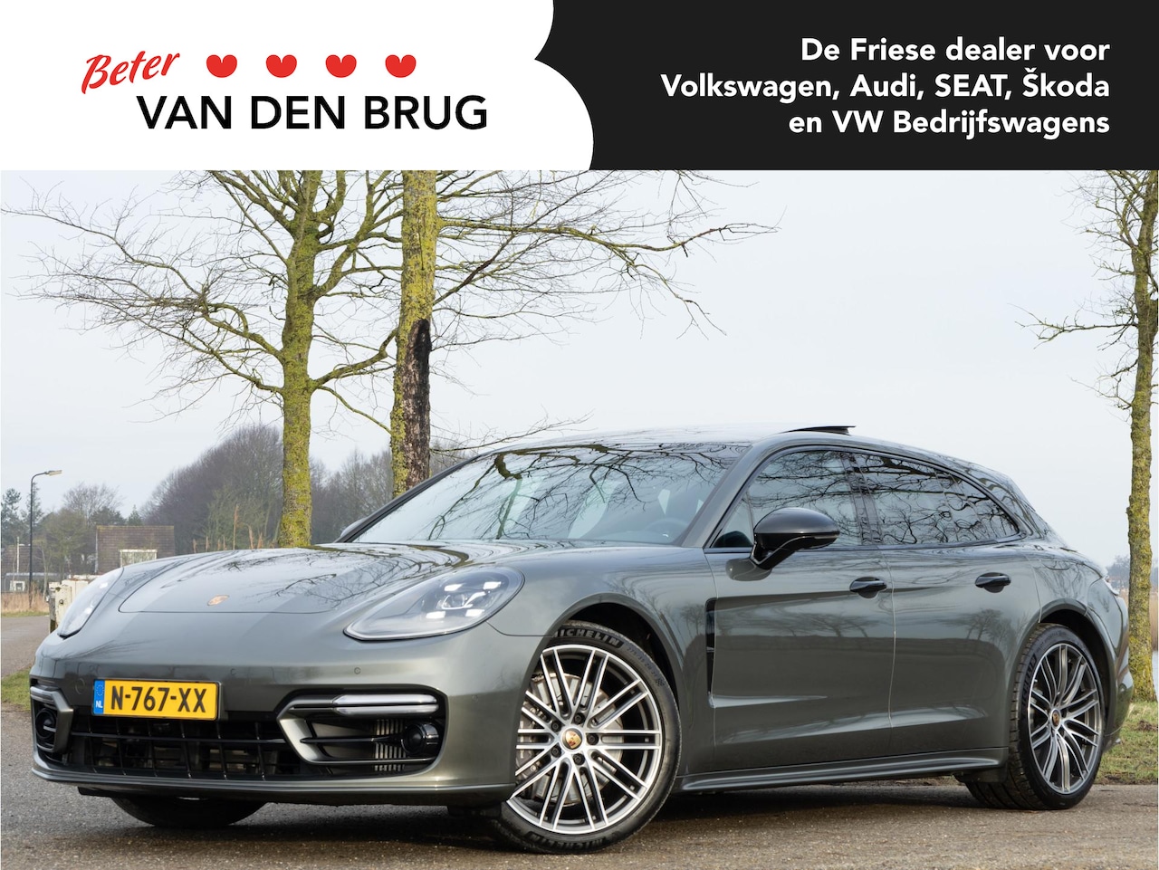 Porsche Panamera Sport Turismo - 2.9 4 E-Hybrid 461 PK | LED | Panoramadak | Sportuitlaat |  Sport Chrono | Bose | Softclos - AutoWereld.nl